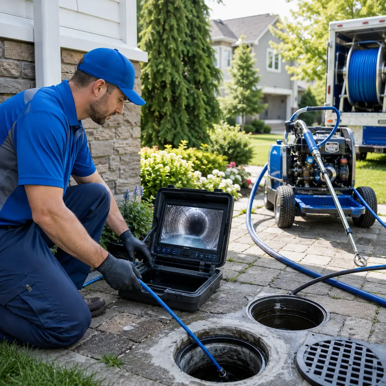 Outdoor drain cleaning professionals serving Milwaukee, WI